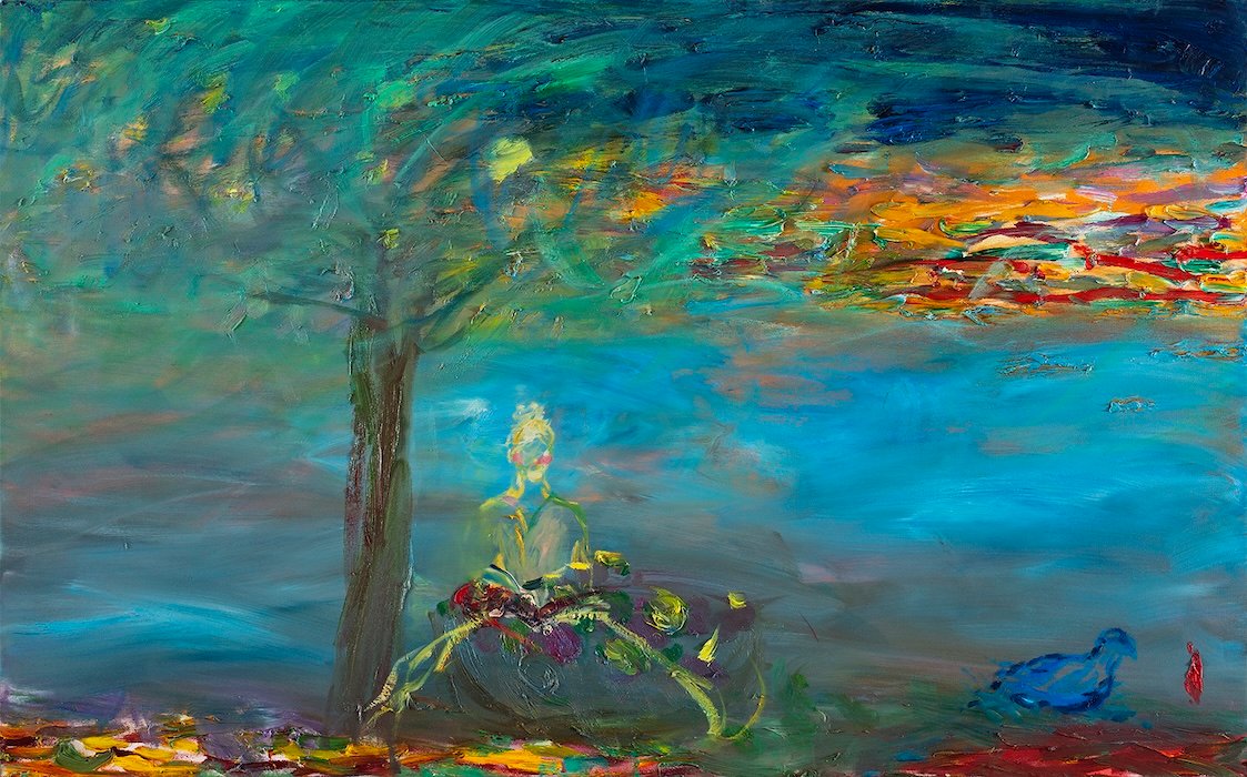 Kaikki vuodenajat läsnä, öljy kankaalle — 90 × 145 cm, oil on canvas, 2024
