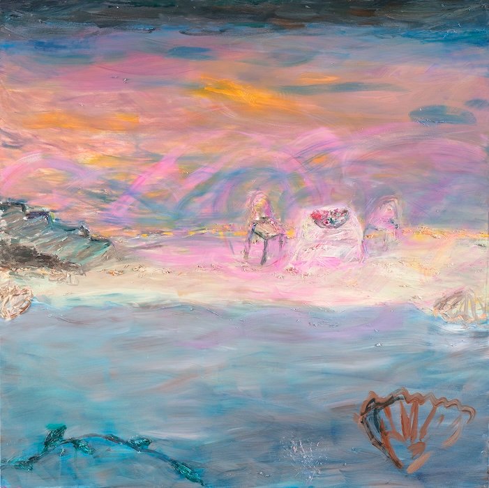 Paluu olemassaoloon, öljy kankaalle — 130 × 130 cm, oil on canvas, 2024