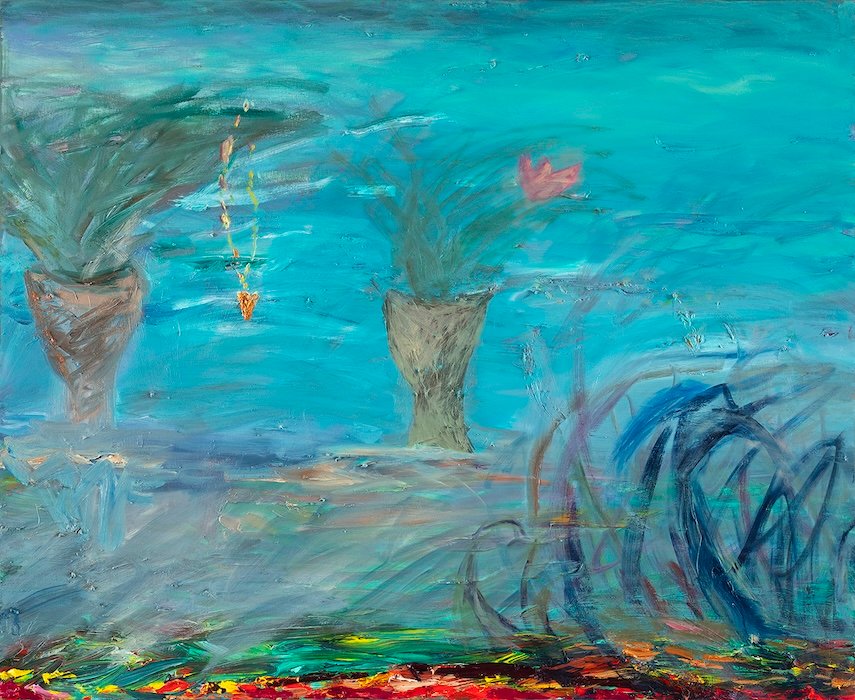 Silmänkantamattomiin, öljy kankaalle — 90 × 110 cm, oil on canvas, 2024