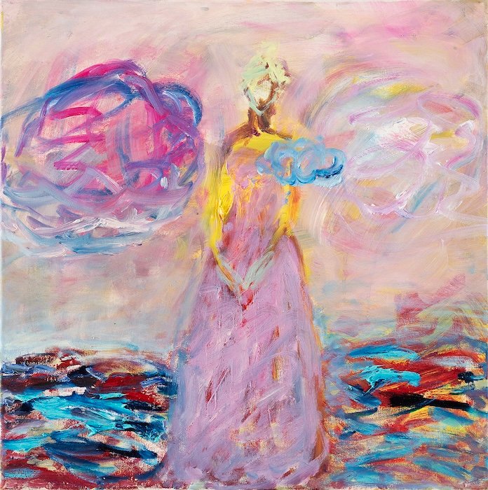Hattarapilvi — 50 × 50 cm, oil on canvas, 2025