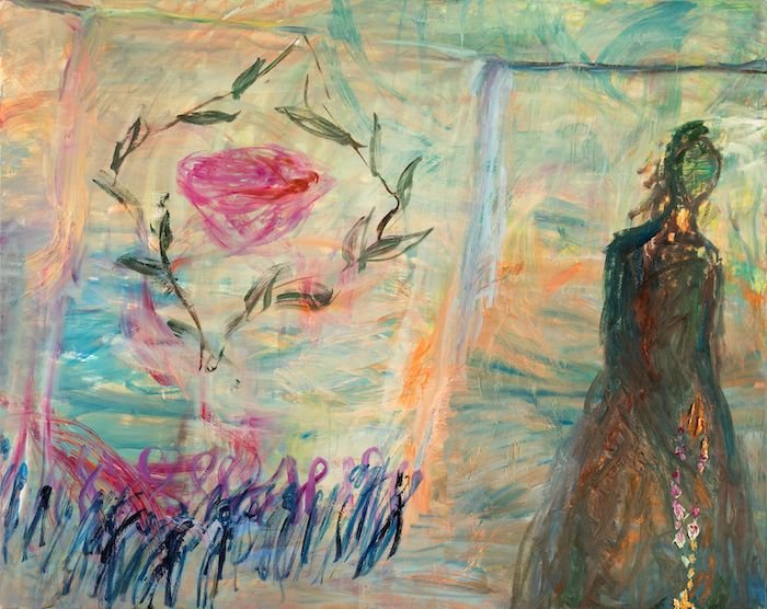 Kymmeniä rakkauksia, öljy kankaalle 2022 — 155 × 195 cm, oil on canvas, 2022
