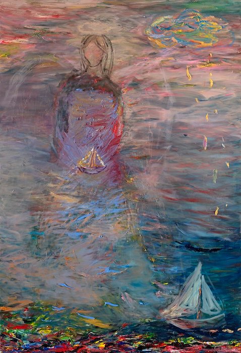 Matkaan lähettäjä — 190 × 130 cm, oil on canvas, 2025