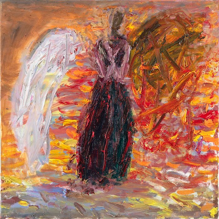Intohimon ilmestyminen — 50 × 50 cm, oil on canvas, 2025