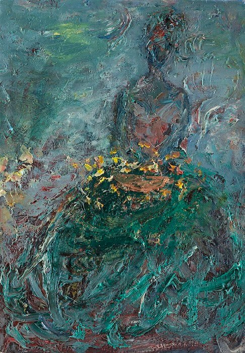 Kerättyjä tähtiä — 40 × 28 cm, oil on canvas, 2025