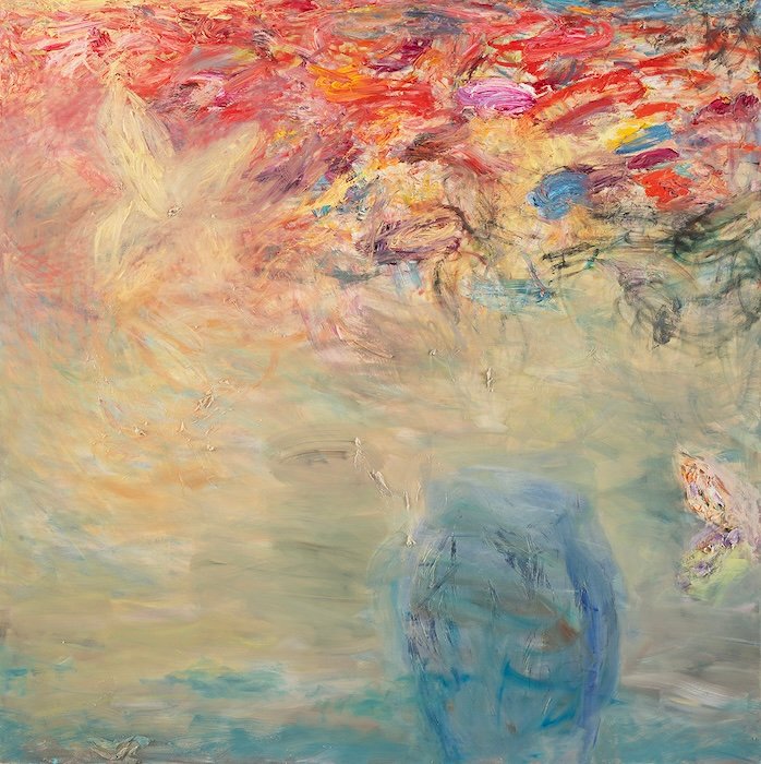 Hyvä elämä — 180 × 180 cm, oil on canvas, 2025