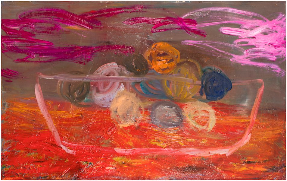 Onnellinen auringonlasku — 132 × 210 cm, oil on canvas, 2016