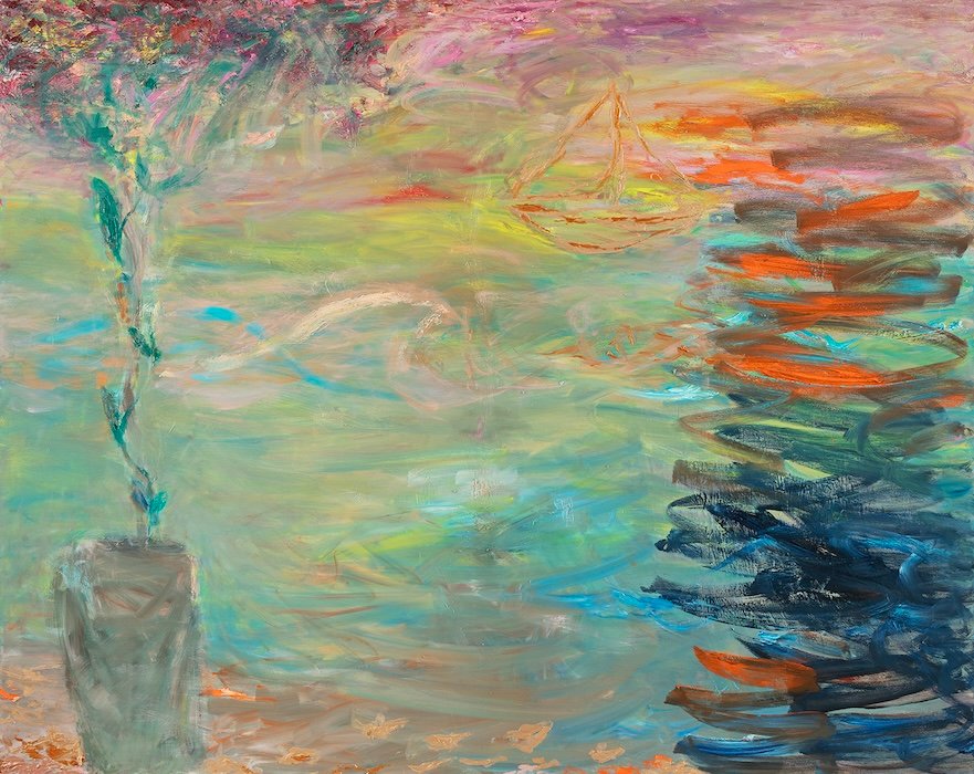 Valoa matkalla — 155 × 195 cm, oil on canvas, 2025