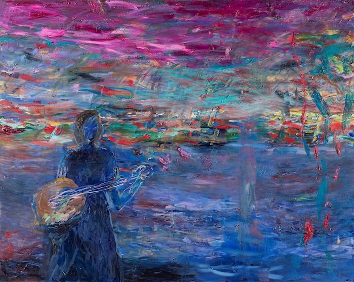 Muusa, öljy kankaalle 2021 — 190 × 240 cm, oil on canvas, 2021