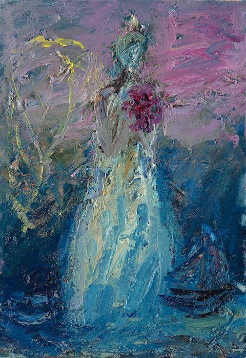 Yövuorossa — 40 × 28 cm, oil on canvas, 2025