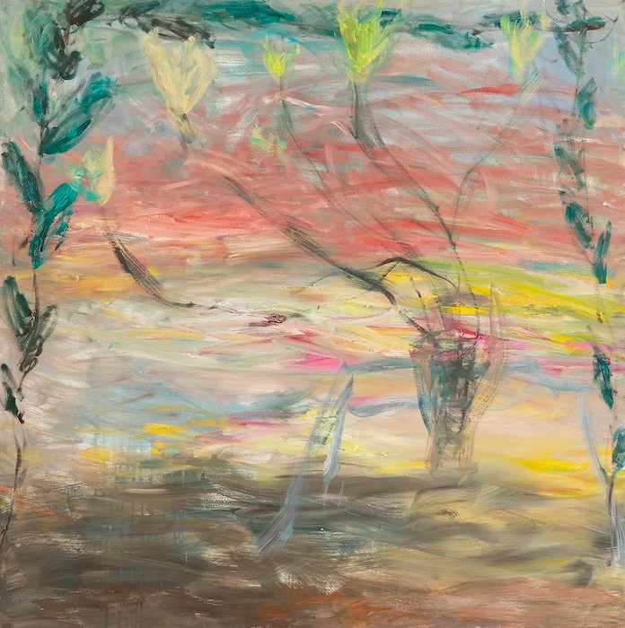 Lomalla — 130 × 130 cm, oil on canvas, 2025