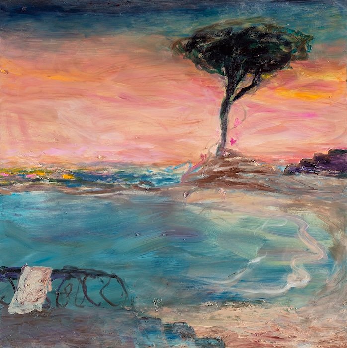 Aurinko nousee ja aurinko laskee, öljy kankaalle — 130 × 130 cm, oil on canvas, 2024