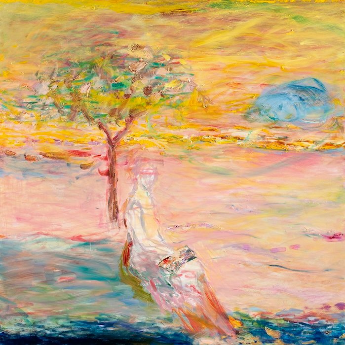 Ihana elämä — 150 × 150 cm, oil on canvas, 2024