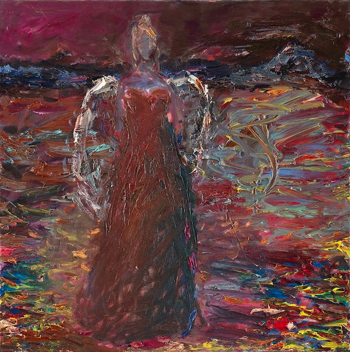 Sinä tulet, minä menen — 50 × 50 cm, oil on canvas, 2025